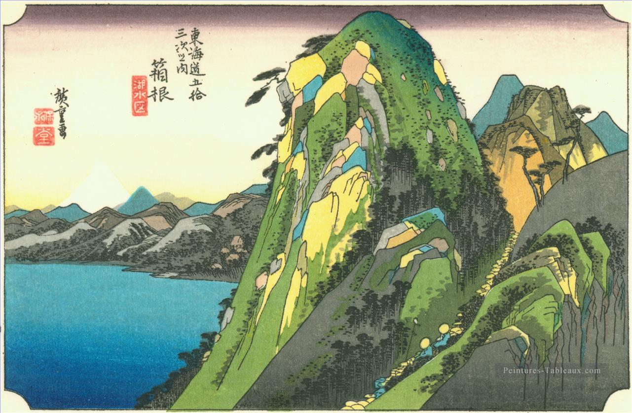 Hakone kosuizu Utagawa Hiroshige ukiyoe Peintures à l'huile